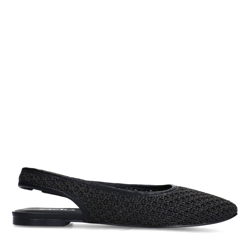 Slingbacks résille - noir