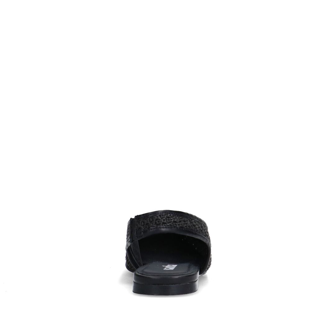 Slingbacks résille - noir