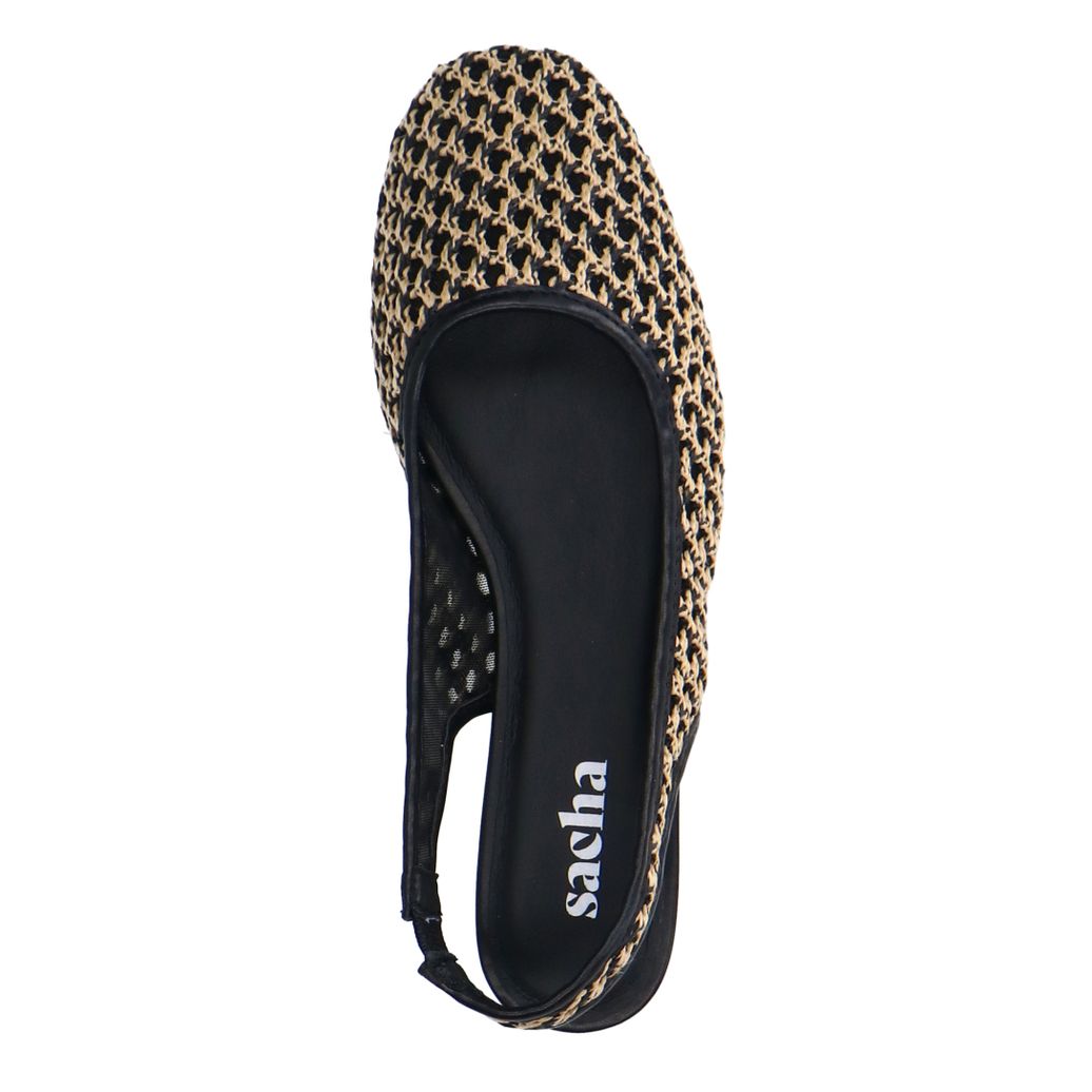 Slingbacks résille - beige