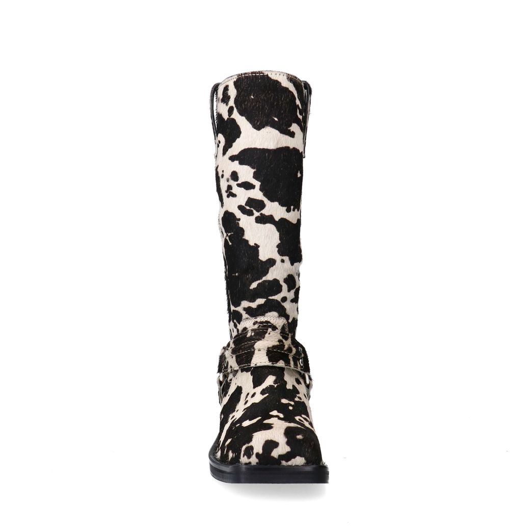 Cowprint suède bikerboots