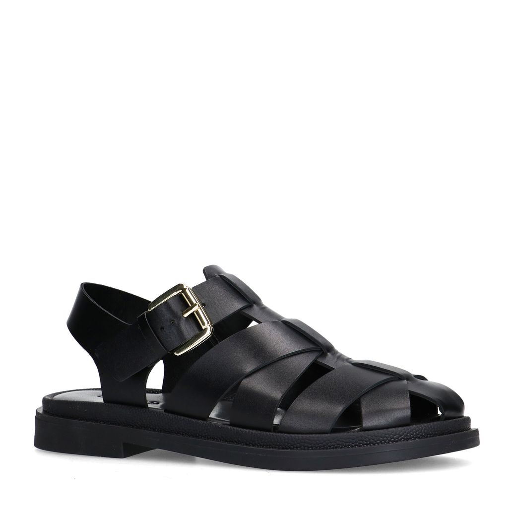 Sandales en cuir - noir