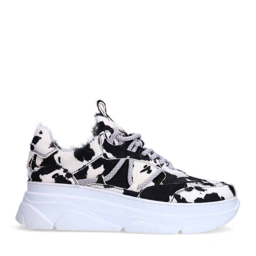Cow print sneakers