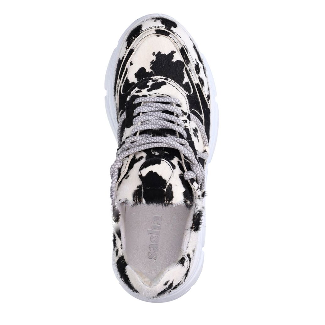 Cow print sneakers