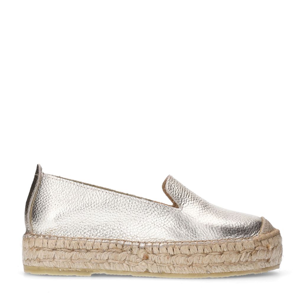 Espadrilles en cuir - doré