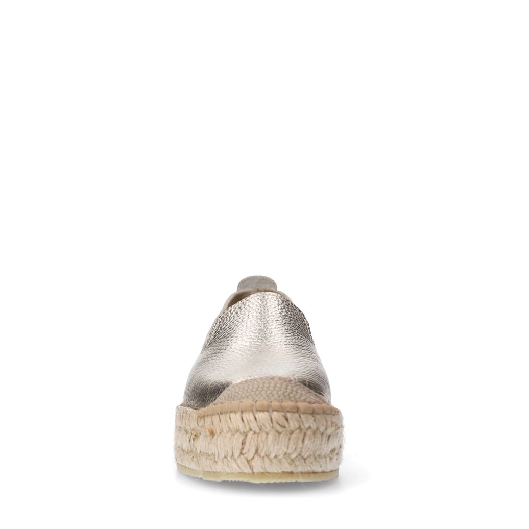 Espadrilles en cuir - doré