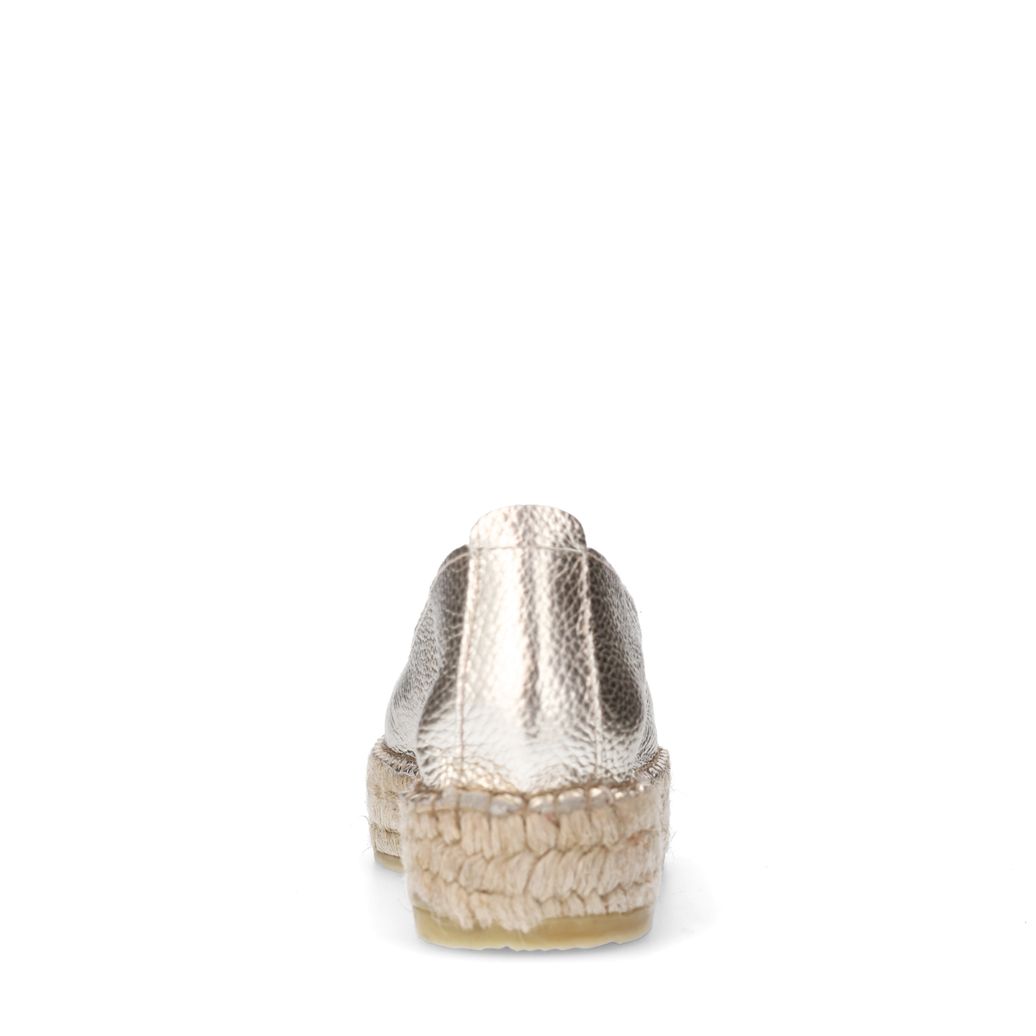 Espadrilles en cuir - doré
