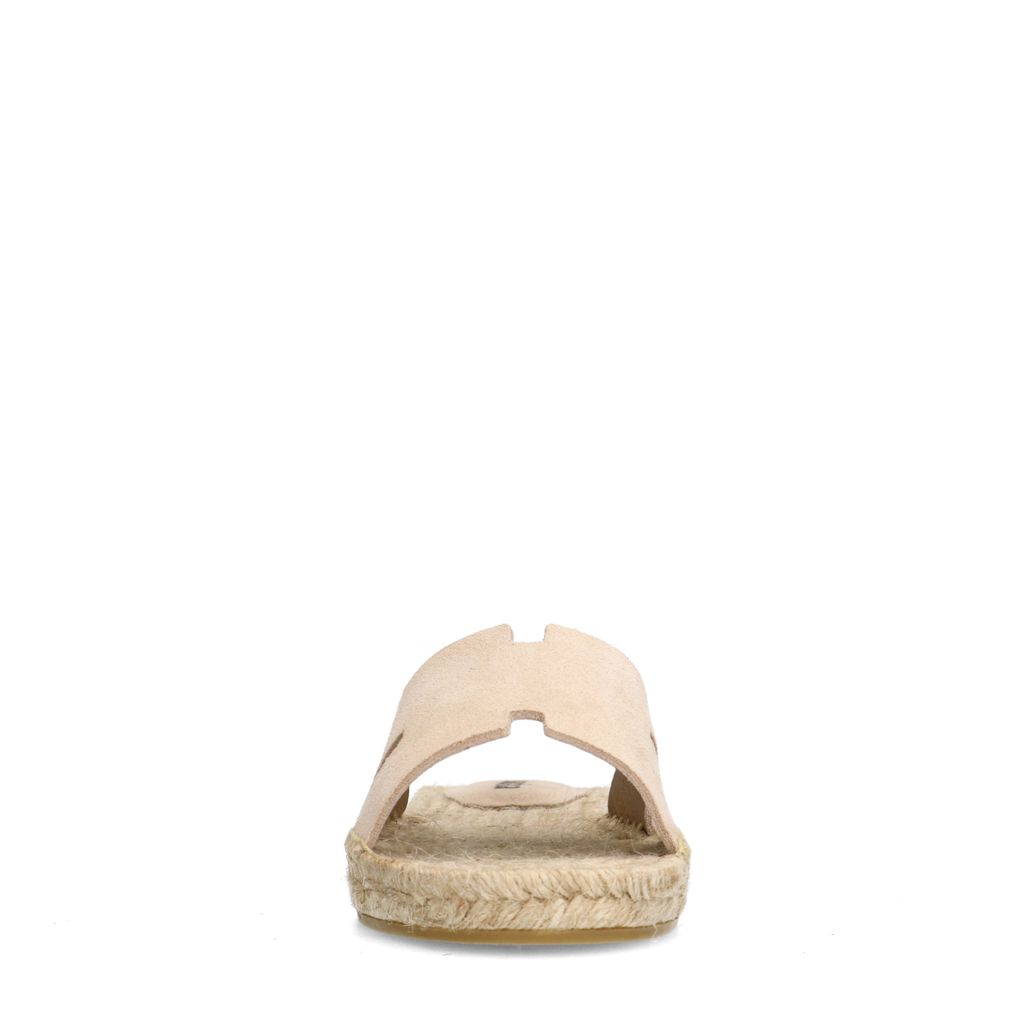 Beige suède slippers