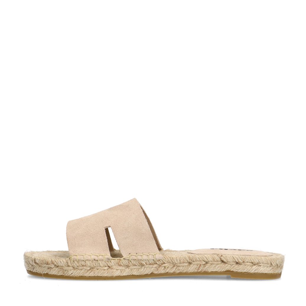 Beige suède slippers