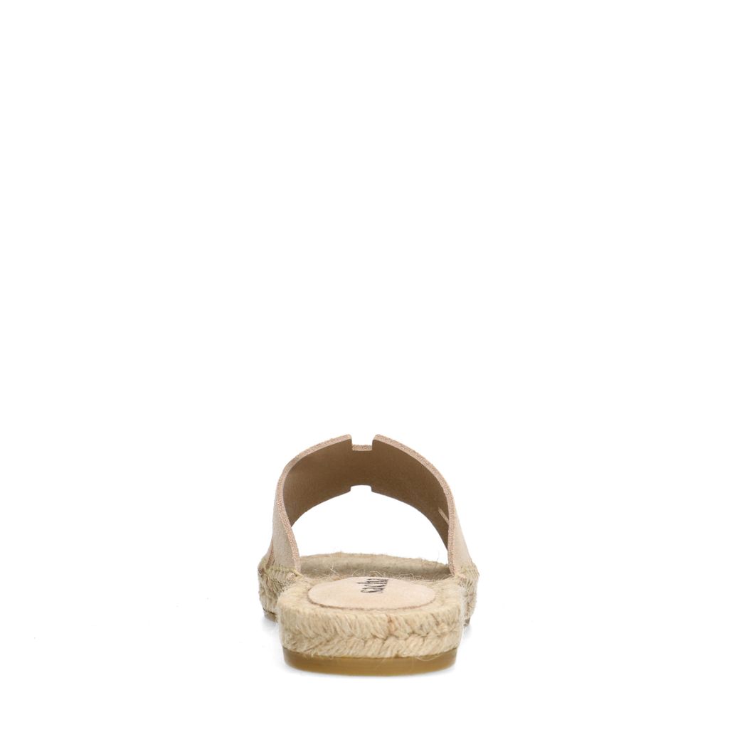 Beige suède slippers
