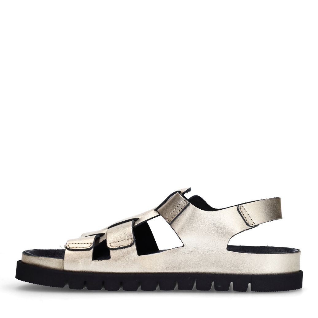 Gouden leren sandalen