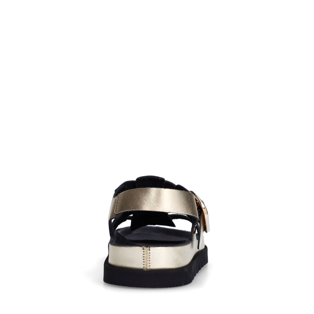 Gouden leren sandalen
