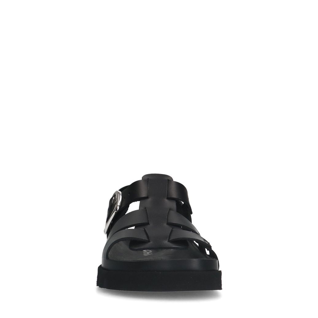 Sandales en cuir - noir