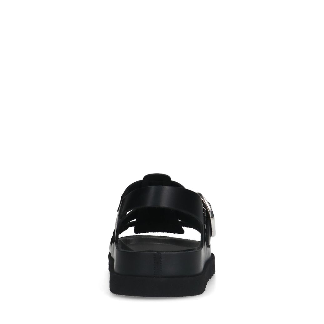 Sandales en cuir - noir