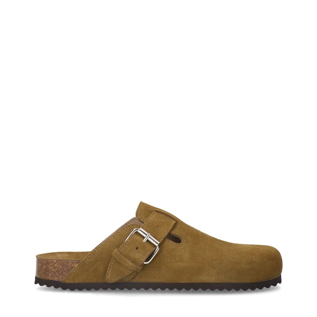 Sabots en daim avec boucle - vert