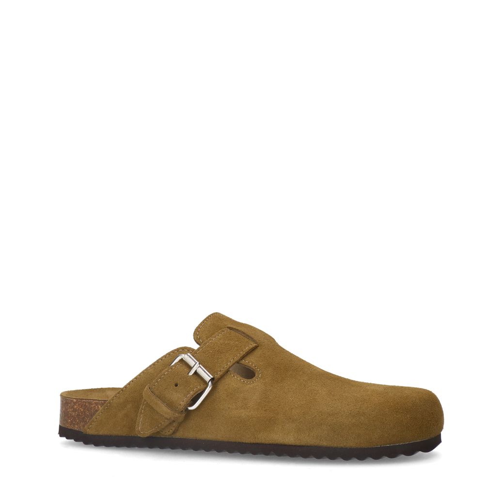 Sabots en daim avec boucle - vert