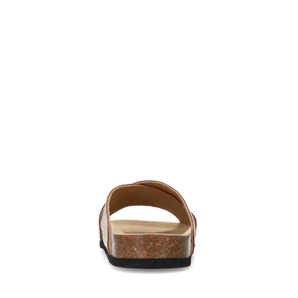 Gouden leren slippers