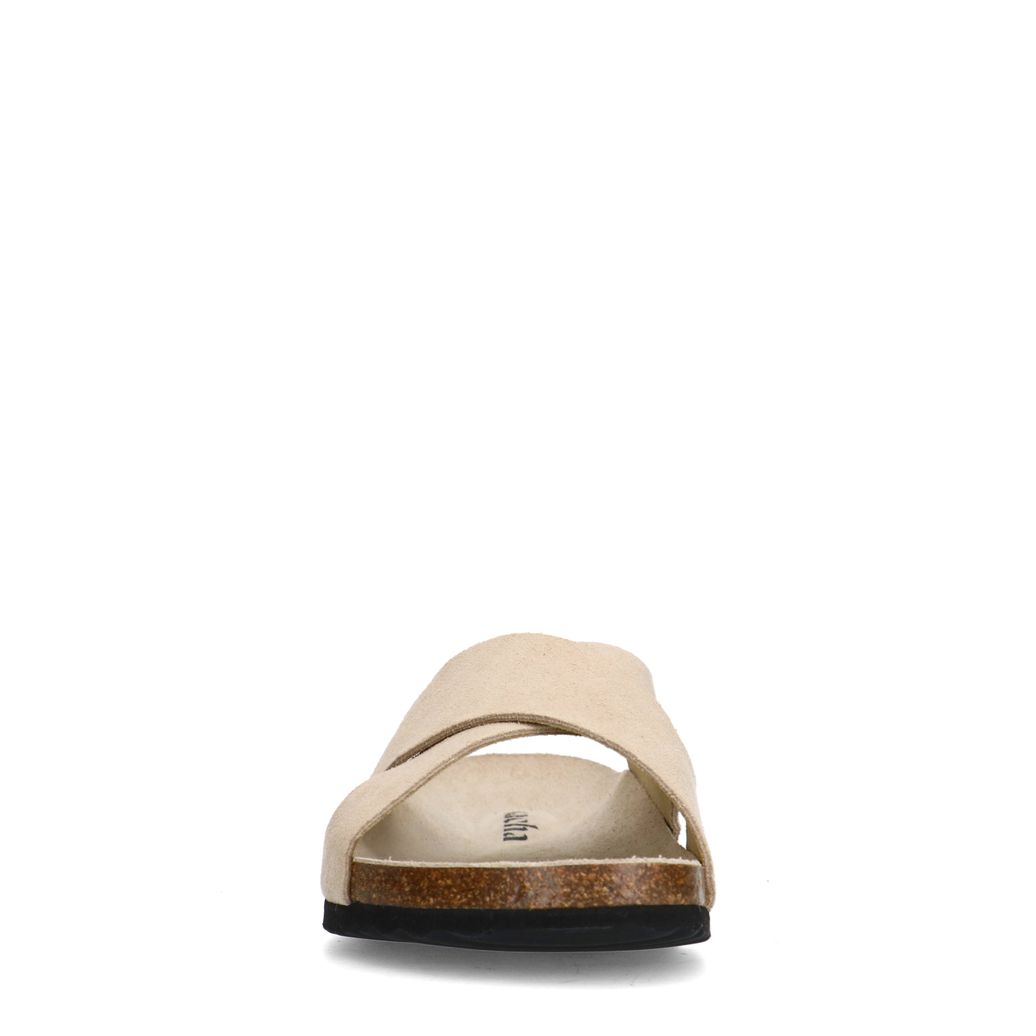 Claquettes en daim - beige