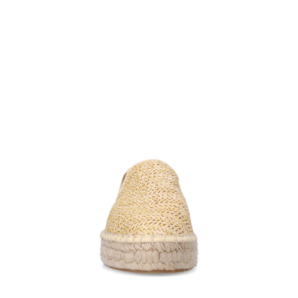 Beige raffia espadrilles