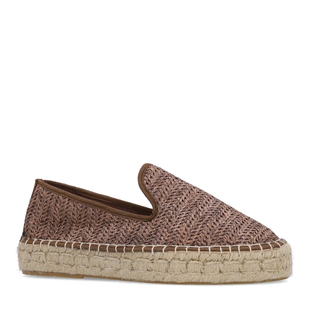 Espadrilles en raphia - marron