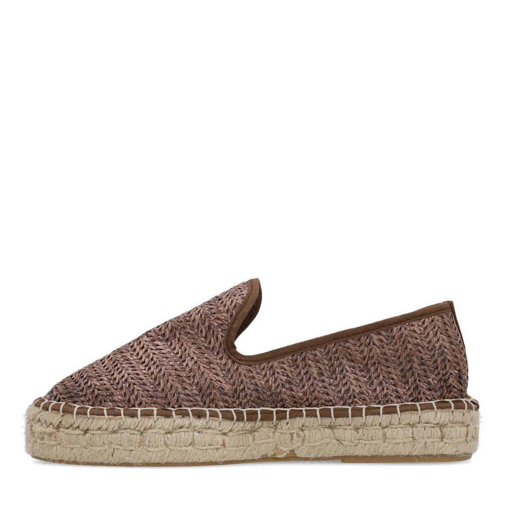 Espadrilles en raphia - marron