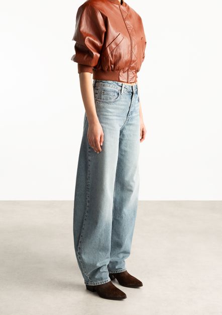 Donkerbruine pony hair enkellaarsjes met hak