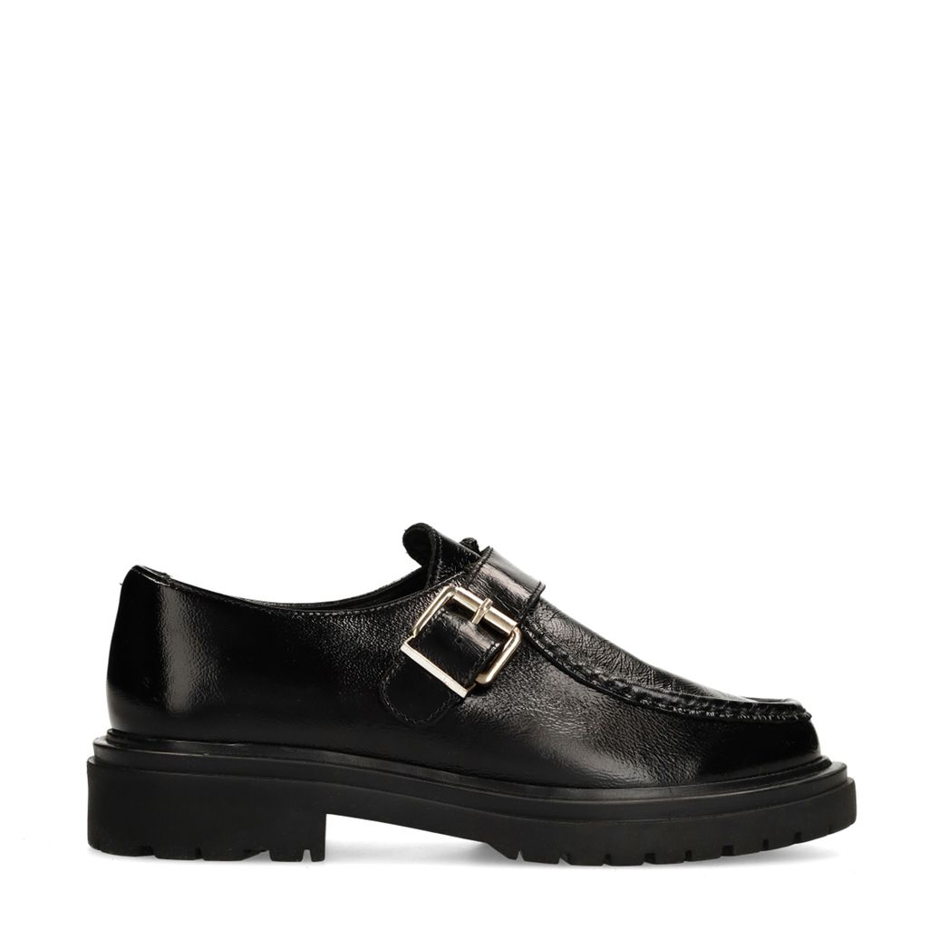 Mocassins en cuir avec boucle - noir