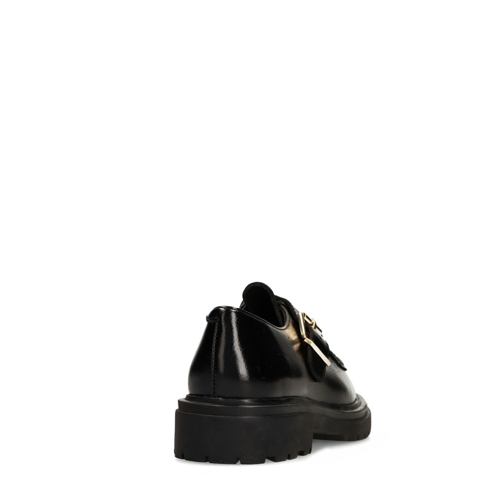 Mocassins en cuir avec boucle - noir