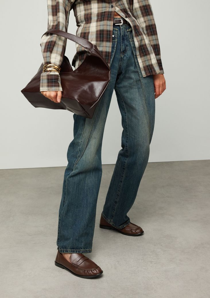 Mocassins en cuir - marron