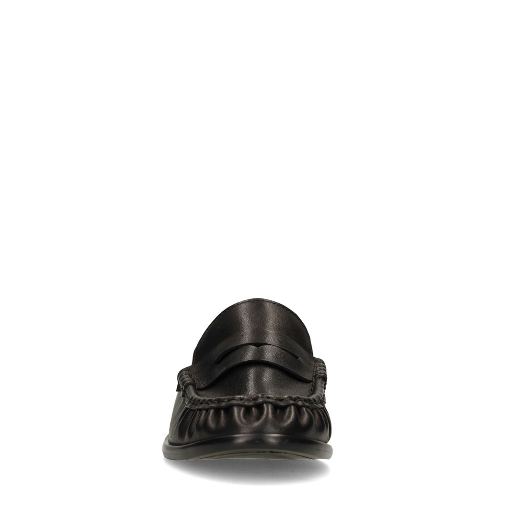 Zwarte leren loafers