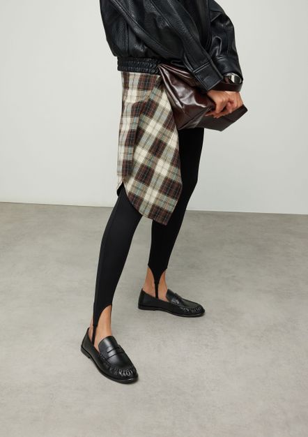 Mocassins en cuir - noir