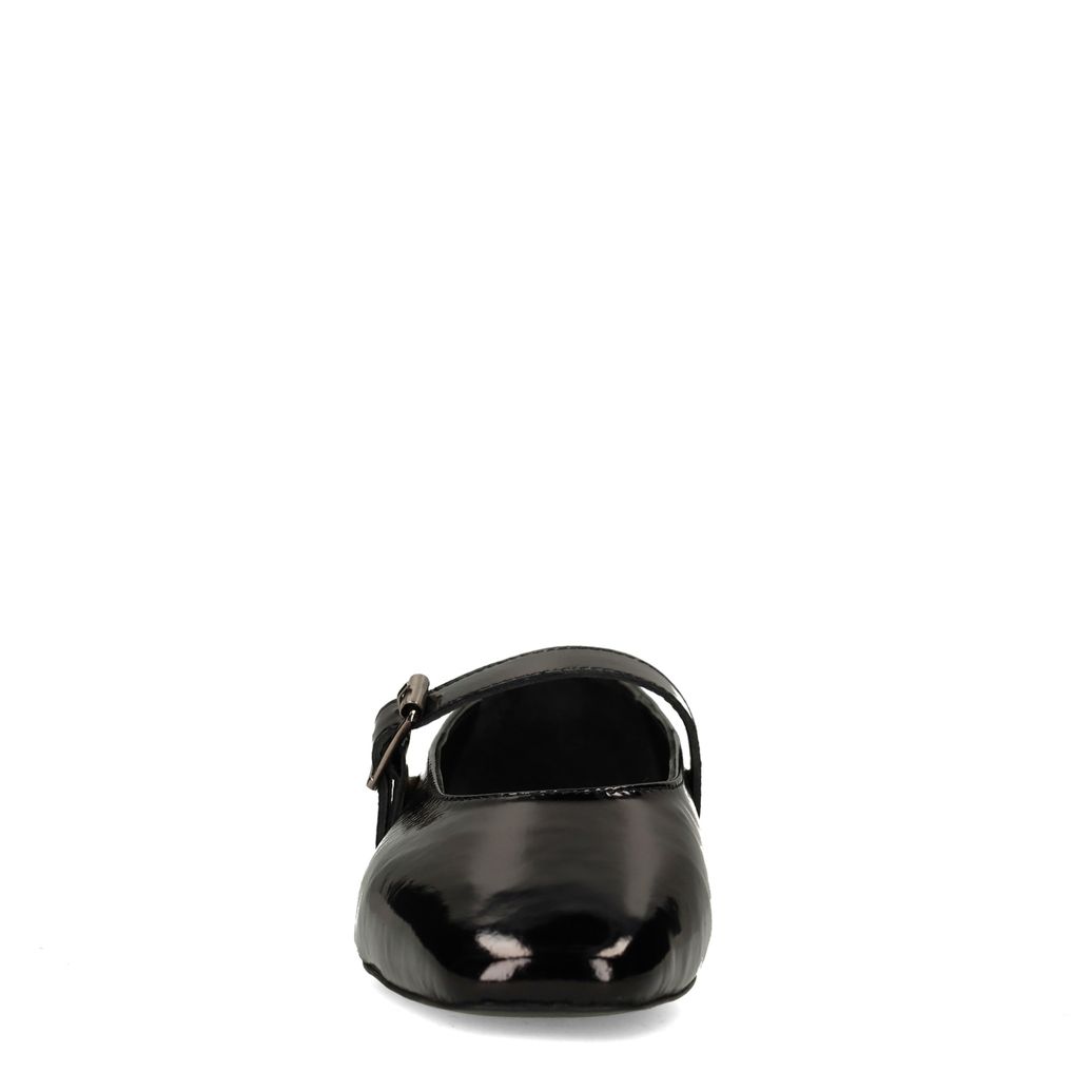 Ballerines en cuir avec boucle - noir