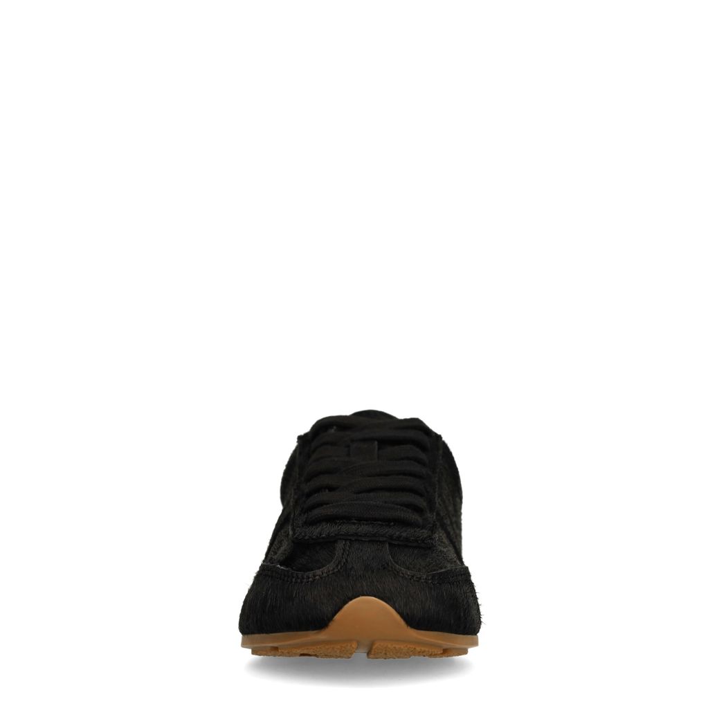 Schwarze Pony-Hair-Sneaker