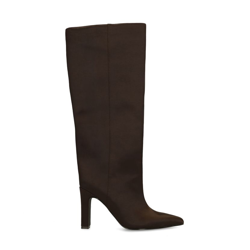 Bottes hautes à talon - marron