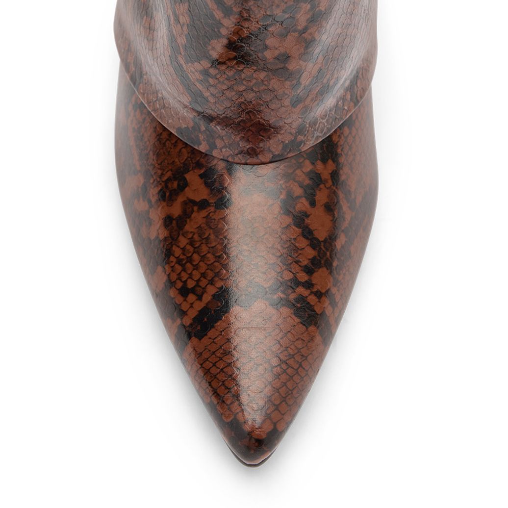 Snake hoge sleehak laarzen met flap