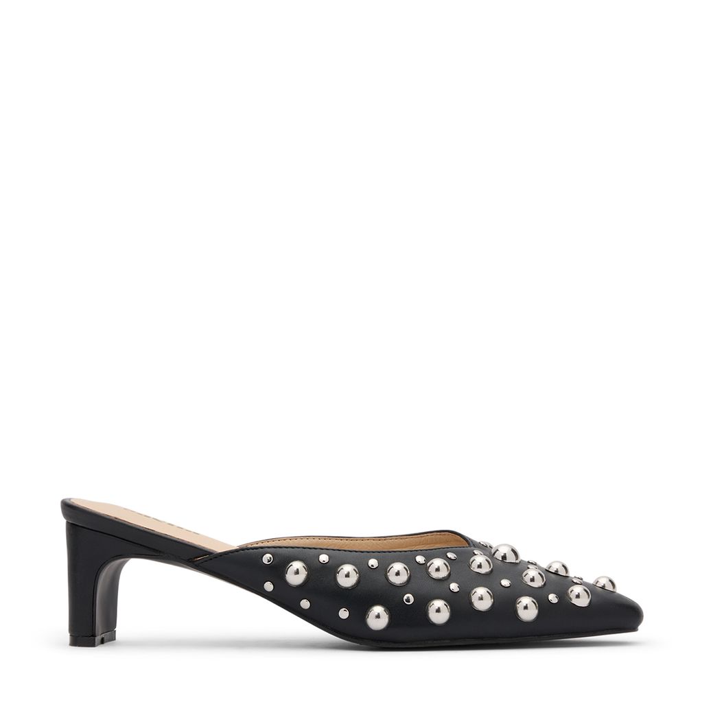 Mules avec clous - noir