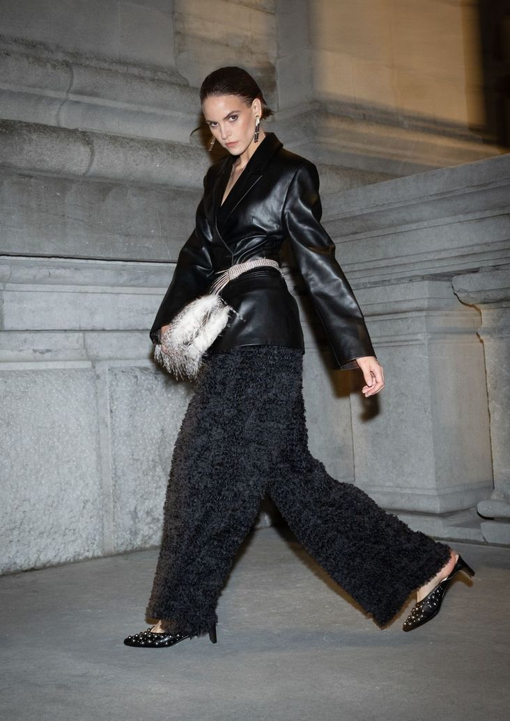 Mules avec clous - noir