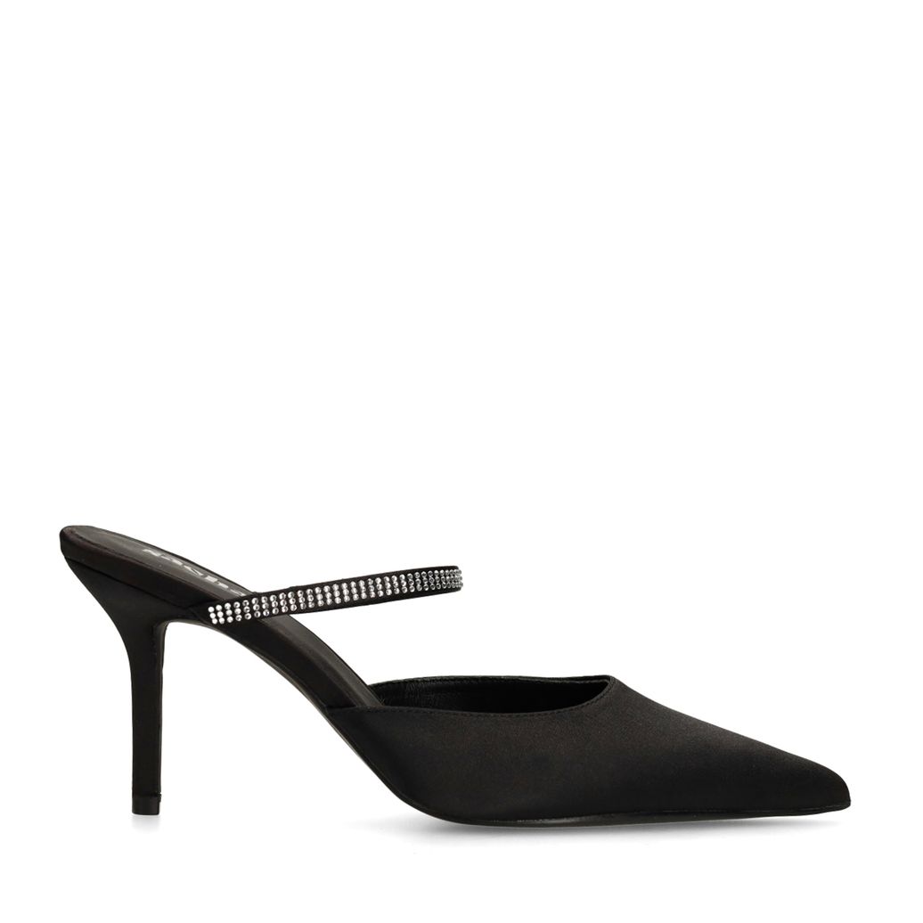 Escarpins avec bande strass - noir