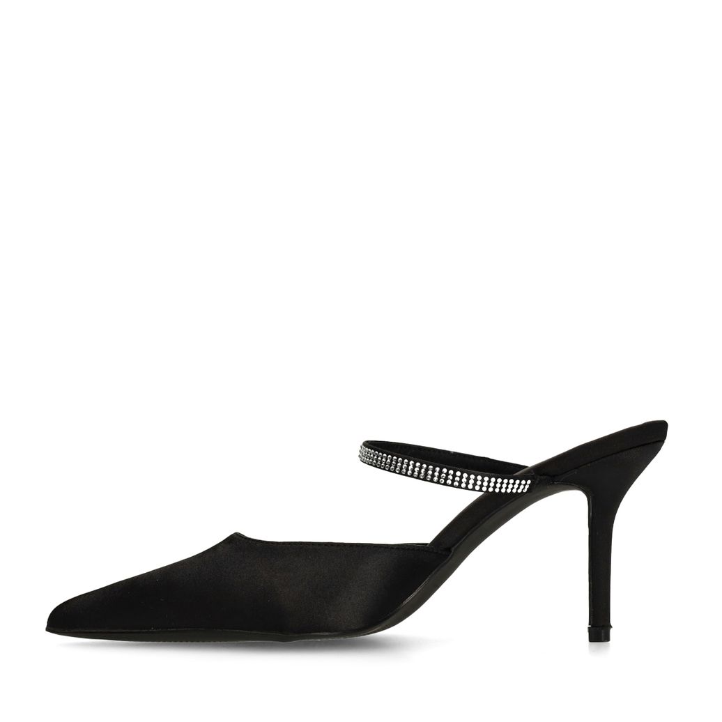 Escarpins avec bande strass - noir