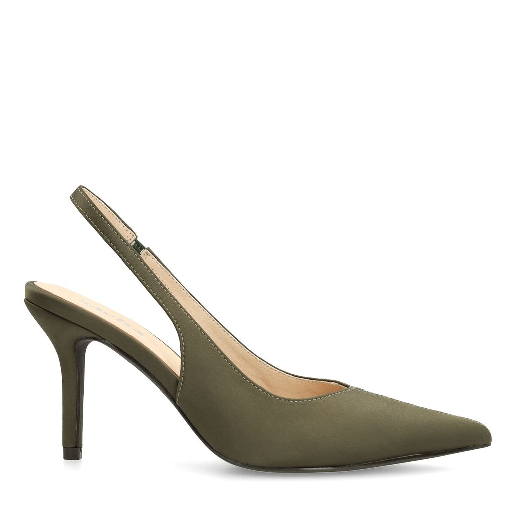 Grüne Slingbackpumps