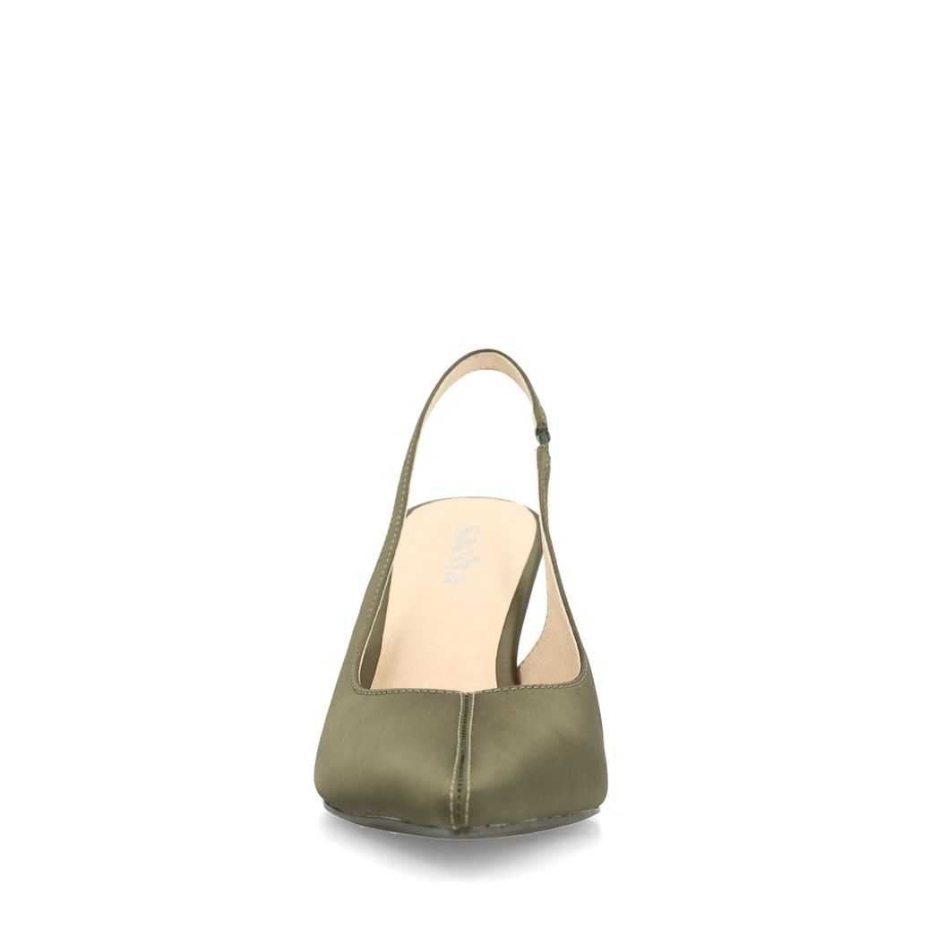 Grüne Slingbackpumps