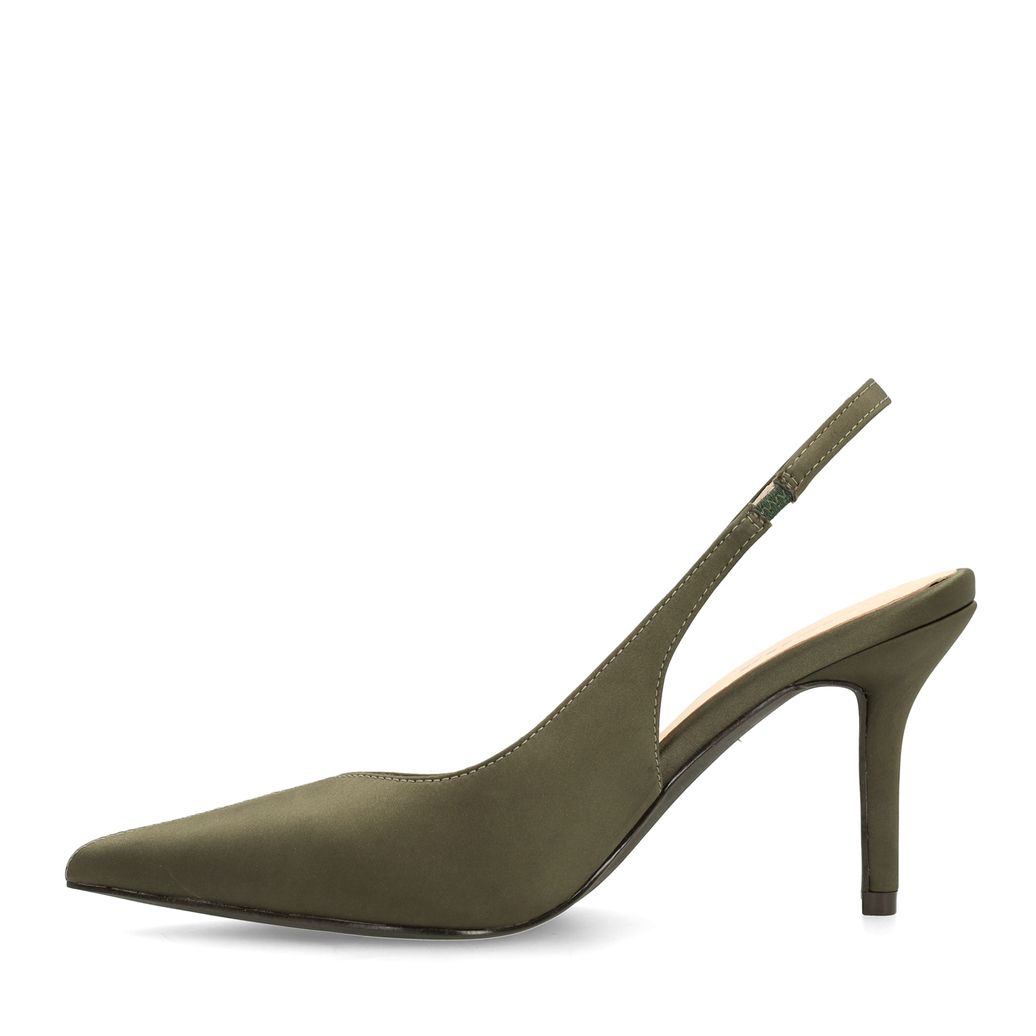 Groene slingback pumps