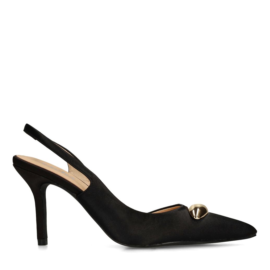 Escarpins slingback avec détail - noir