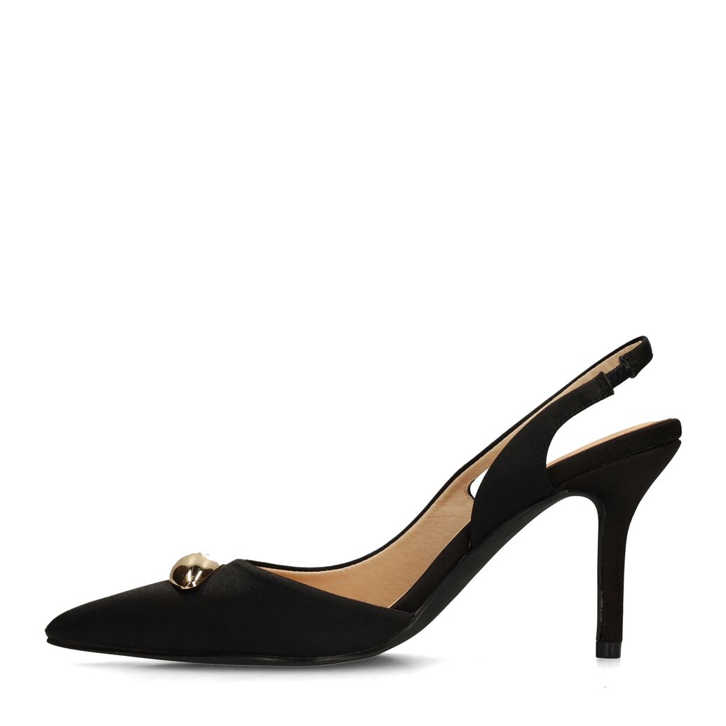 Escarpins slingback avec détail - noir