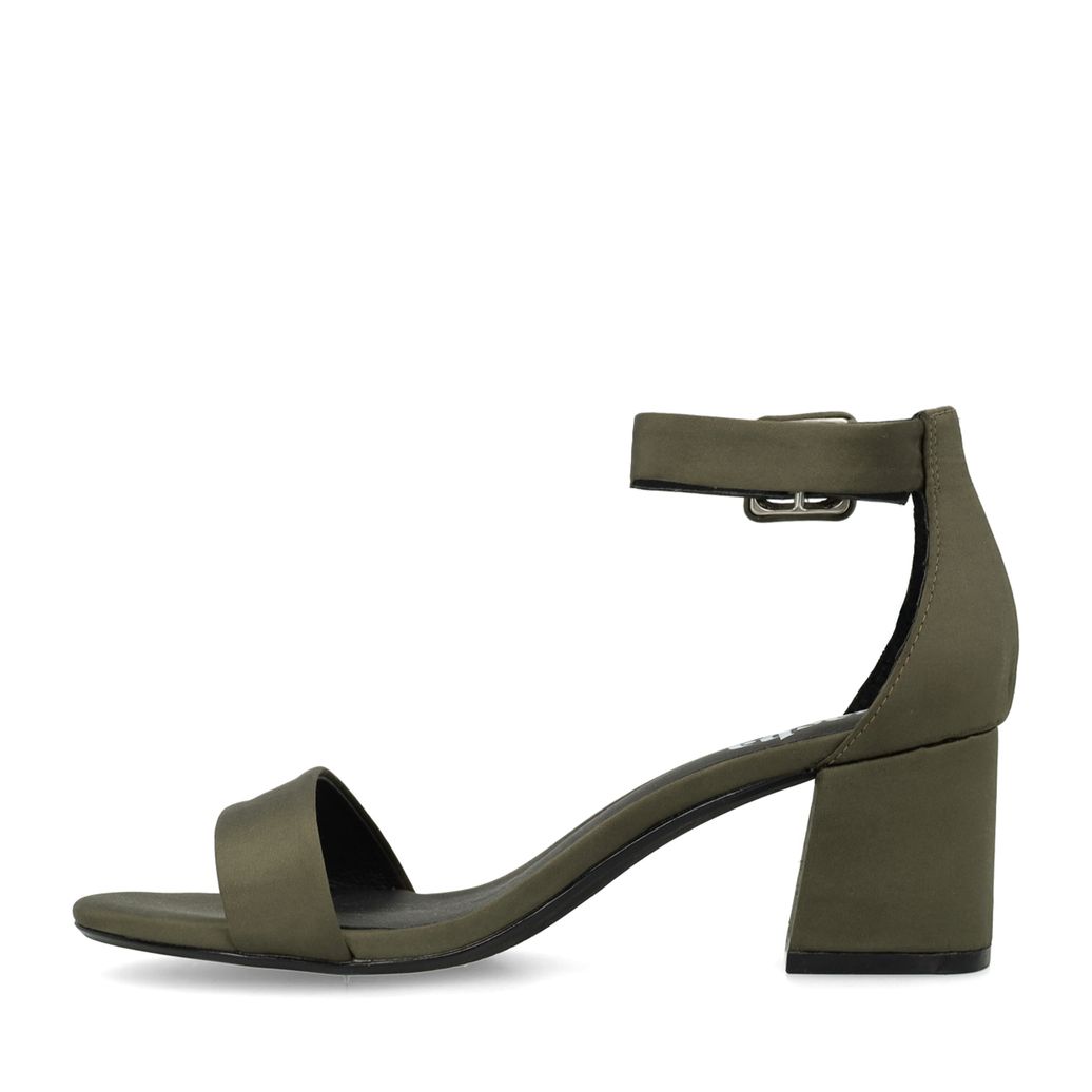 Groene sandalen met hak