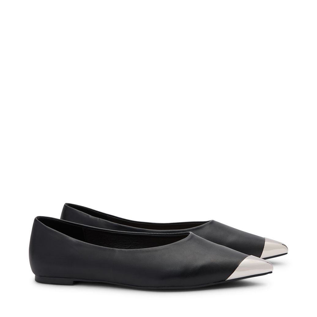 Ballerines avec détail - noir