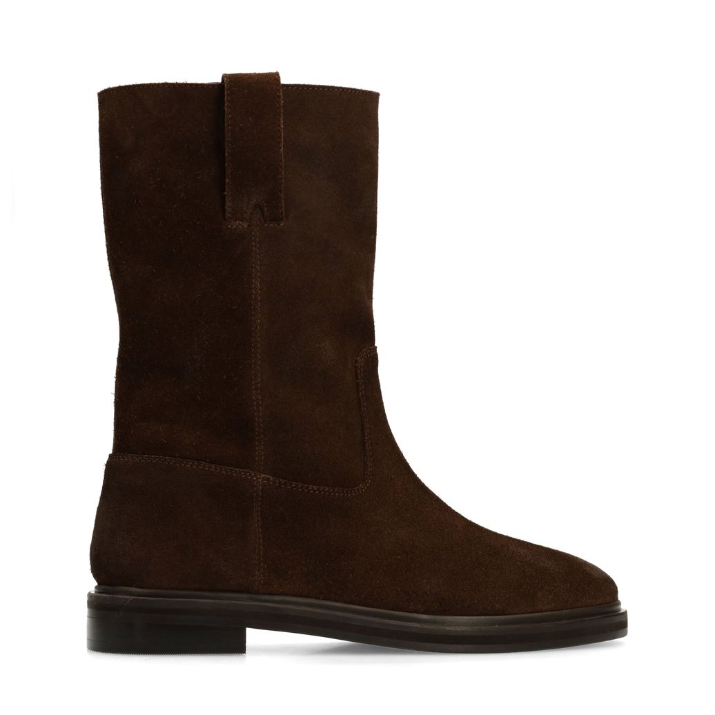 Bottines en daim - marron