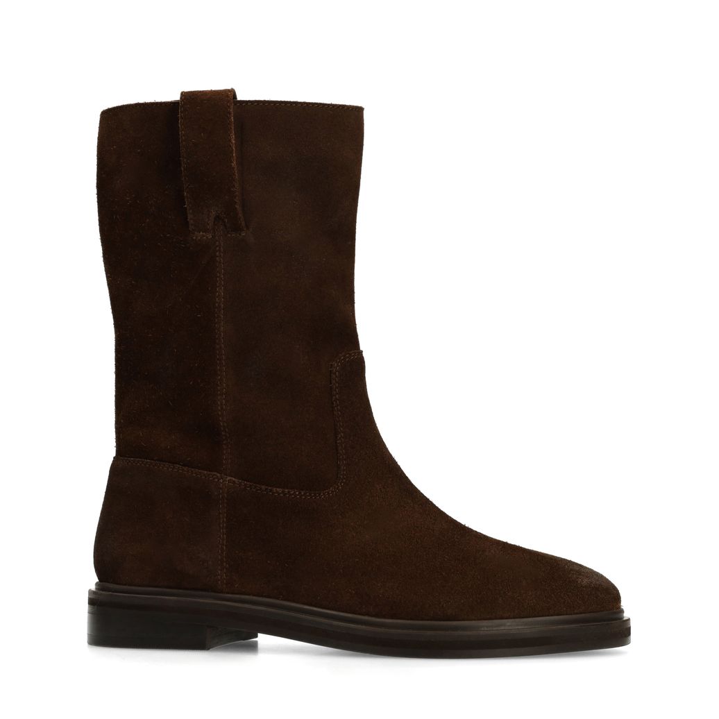 Bottines en daim - marron