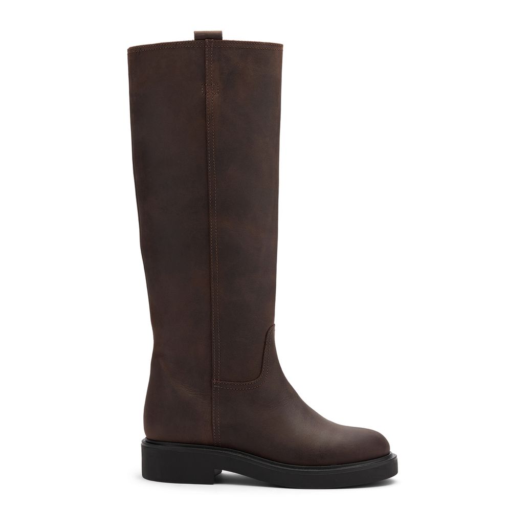 Braune Lederstiefel