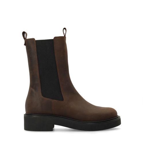 Bruine leren chelsea boots