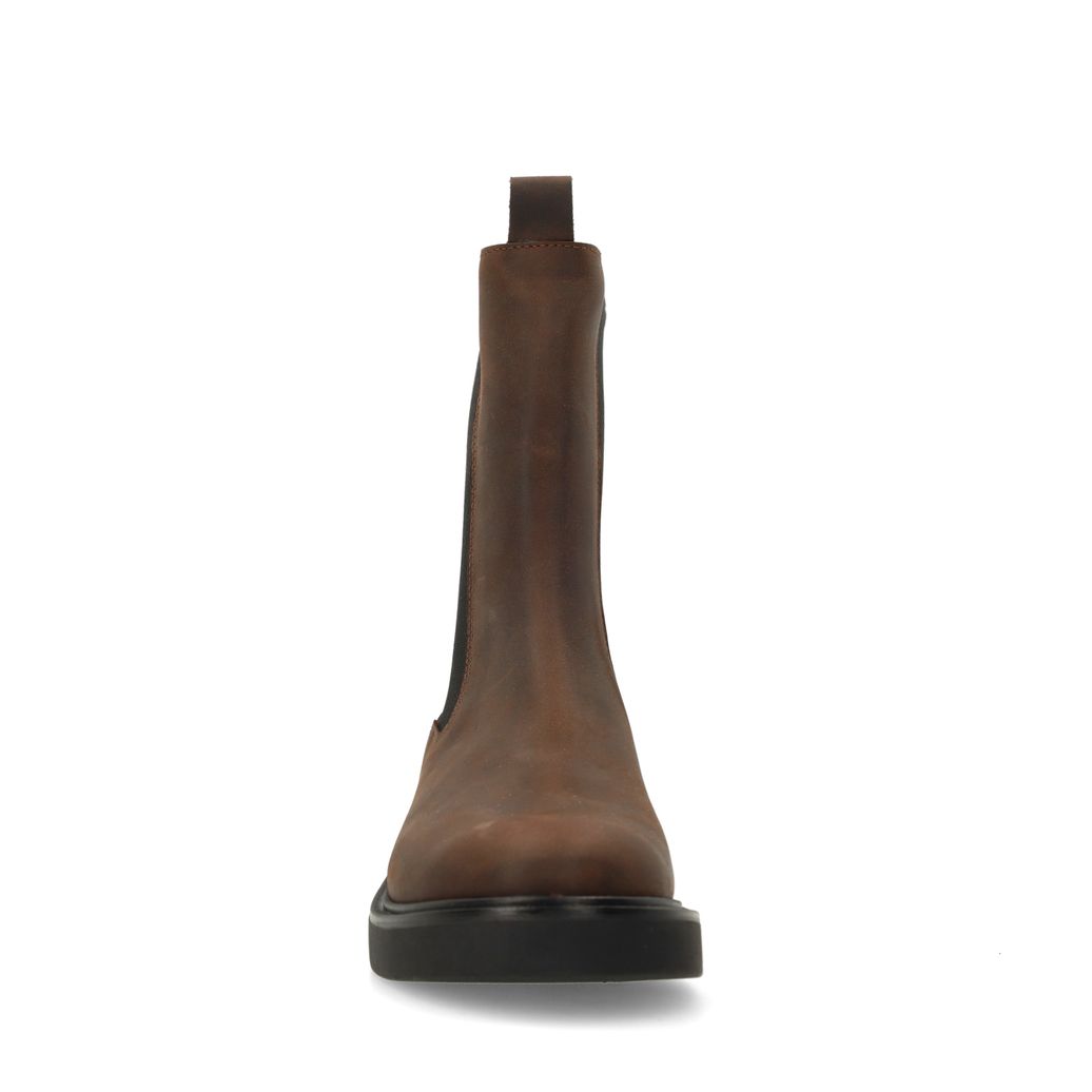 Braune Chelsea Boots aus Leder